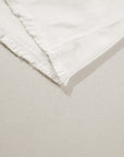 White Cow Spot Patchwork Flap Pocket Distressed Hem Long Denim Jacket