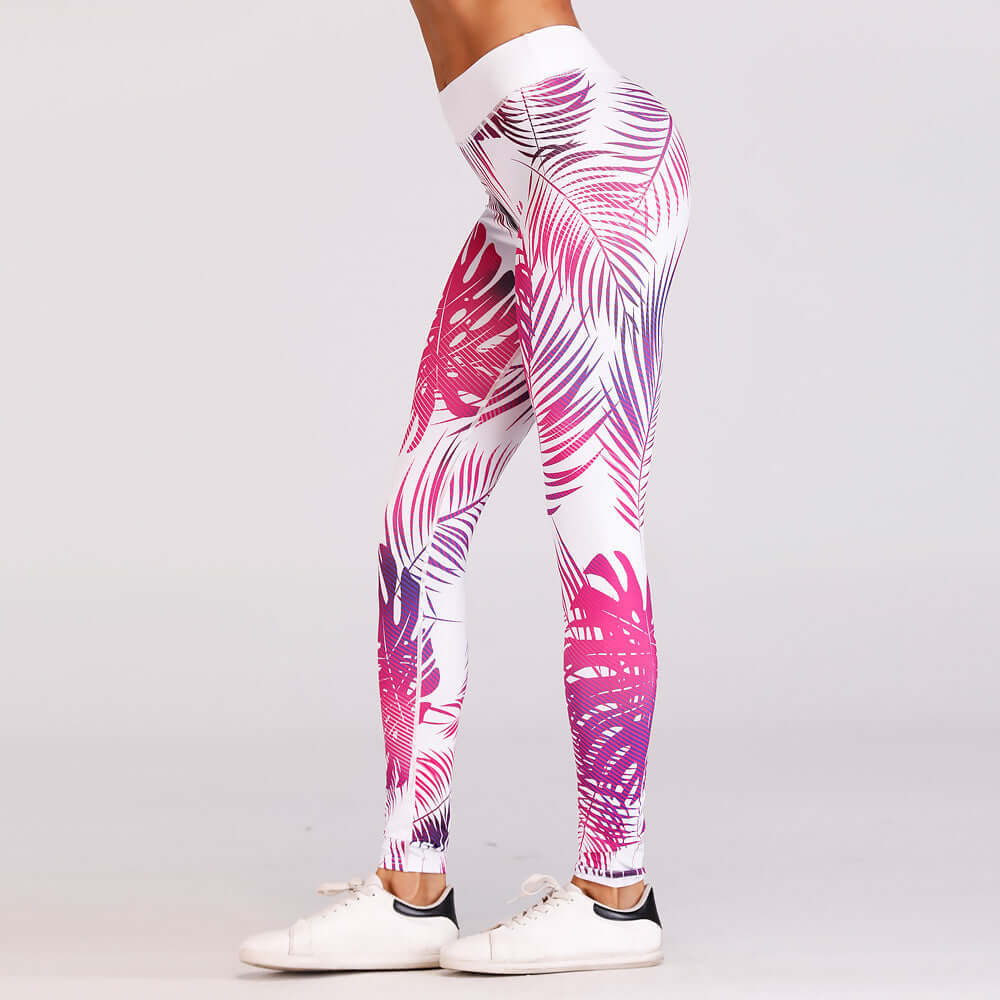 Sexy Red Print Yoga Pants Leggings Women Sport Pants Running Jogging Fitness Yoga Leggings Fitness High Elastic Gym Leggings