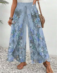 European And American Fashion Positioning Printed Casual Loose Wide-leg Pants