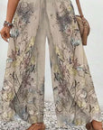 European And American Fashion Positioning Printed Casual Loose Wide-leg Pants