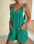 Women's Casual Fashion Solid Color Camisole Jumpsuit