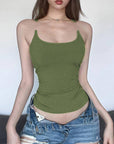 Y2K Invisible Camisole Vest Ins Fashion Slim U-neck Top Summer Women's Clothing