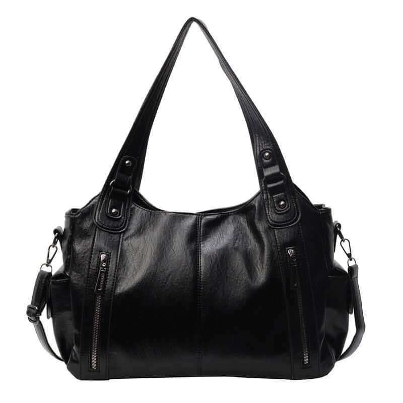 Handbag European And American Retro Solid Color Simple Texture