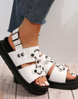 New Rivet Sports Sandals Women Fashion Summer Thick Bottom Buckle Beach Shoes
