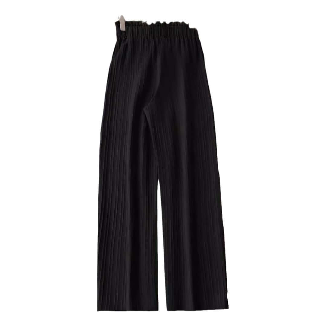 Women's Solid Color Belt Casual Pants