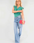 Twist Front Elegant Bodysuit