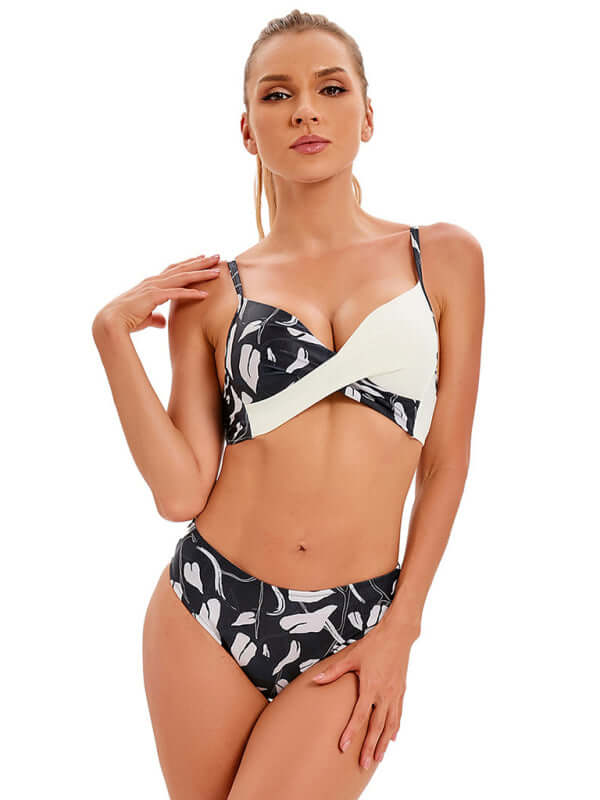 Women's Tropical Floral Print Bikini Set