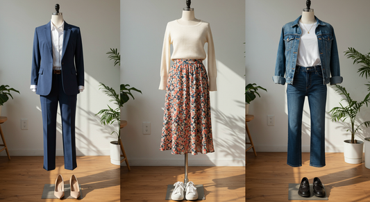 Versatile outfits for work and casual: The 3-piece-per-week capsule for hybrid schedules