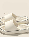 Non-slip Design Bathroom Slippers Home Summer Thick Sole Floor Bedroom House Shoes For Women Men