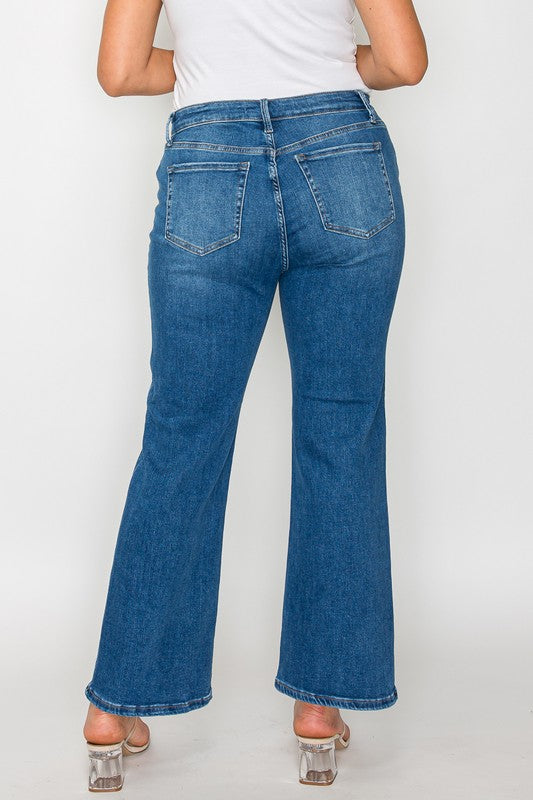 bytos Full Size Cat's Whiskers Mid Rise Ankle Jeans - Little Miss Vanilla