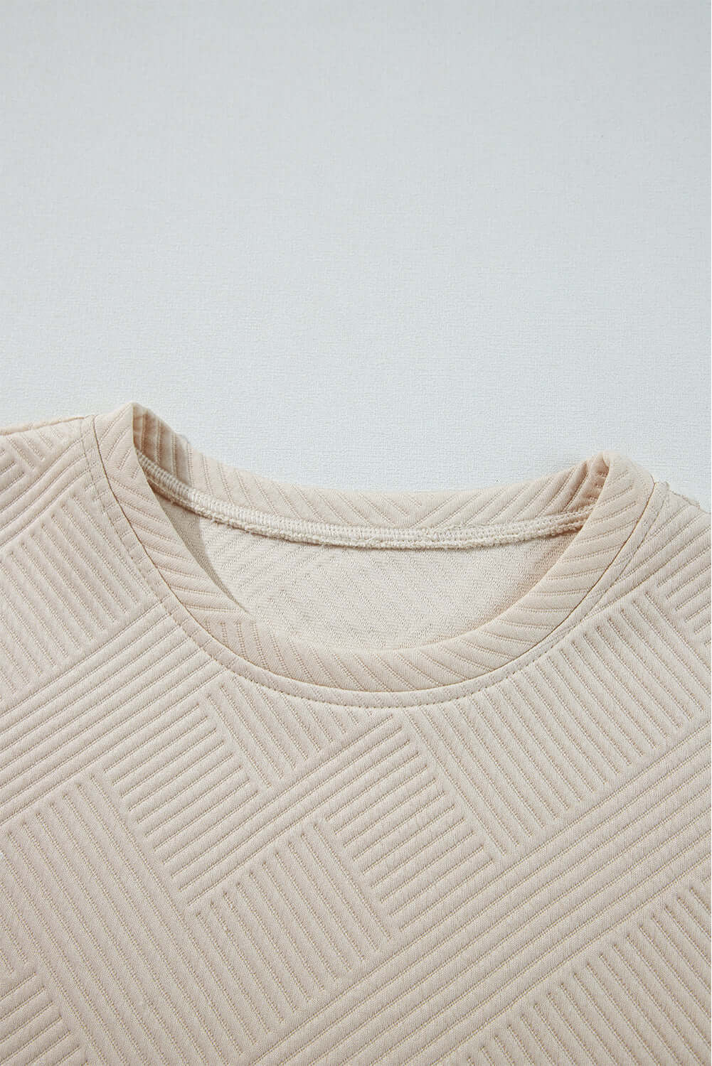 Apricot Solid Color Textured Long Sleeve Shift Dress - Little Miss Vanilla