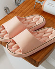 Non-slip Design Bathroom Slippers Home Summer Thick Sole Floor Bedroom House Shoes For Women Men