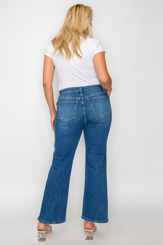 bytos Full Size Cat's Whiskers Mid Rise Ankle Jeans - Little Miss Vanilla