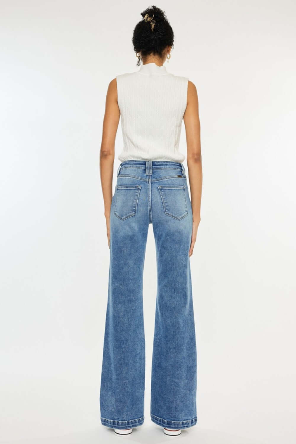 Kancan High Rise Wide Leg Jeans - Little Miss Vanilla
