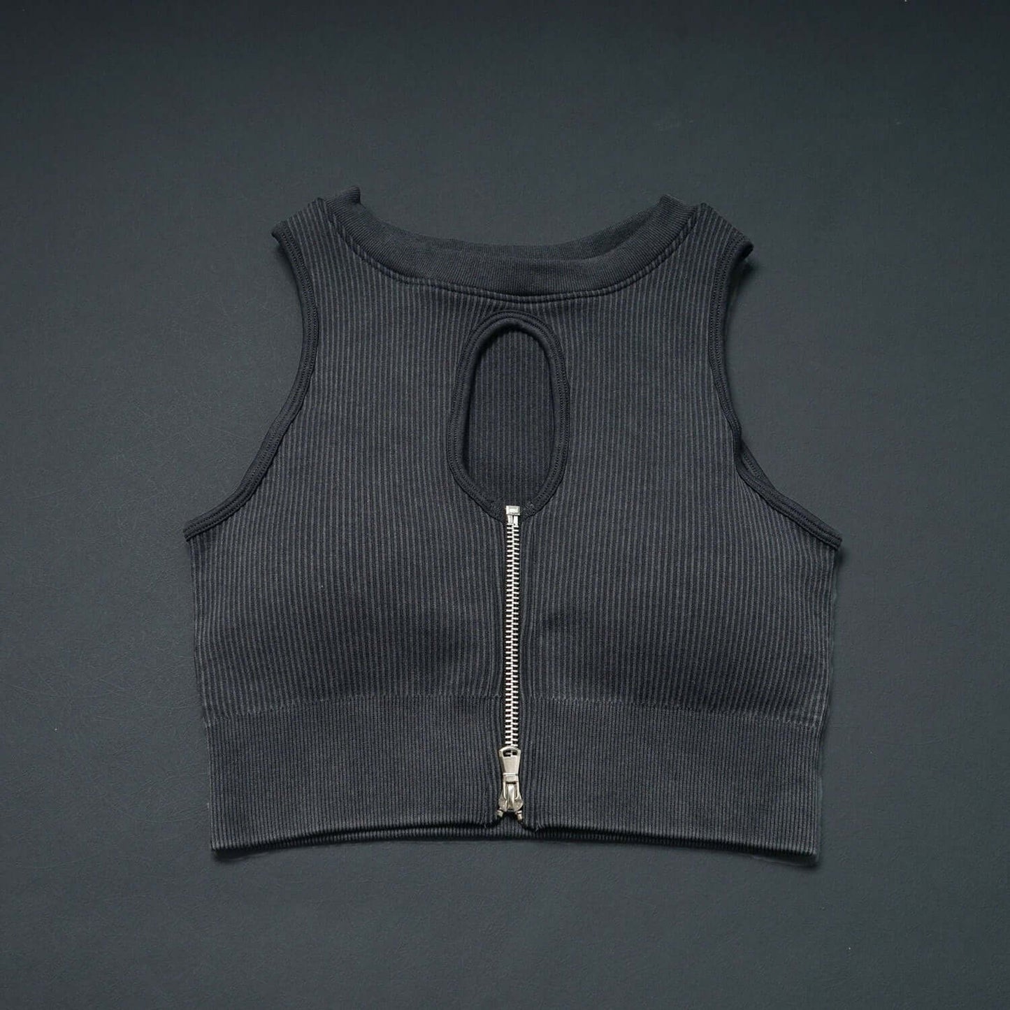 Seamless Zipper Double Layer Gym Underwear Shockproof