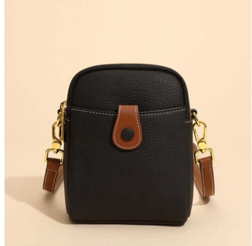 Lychee Pattern Mobile Phone Bag Small High Quality Leather Crossbody Bags For Women Wallet