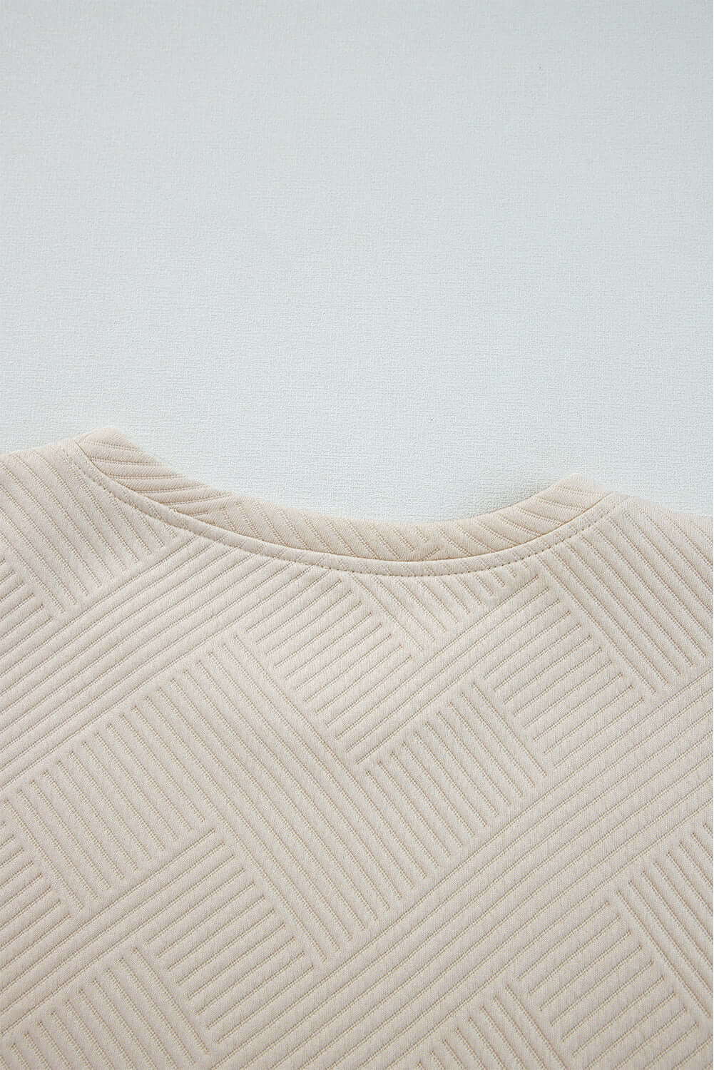 Apricot Solid Color Textured Long Sleeve Shift Dress - Little Miss Vanilla