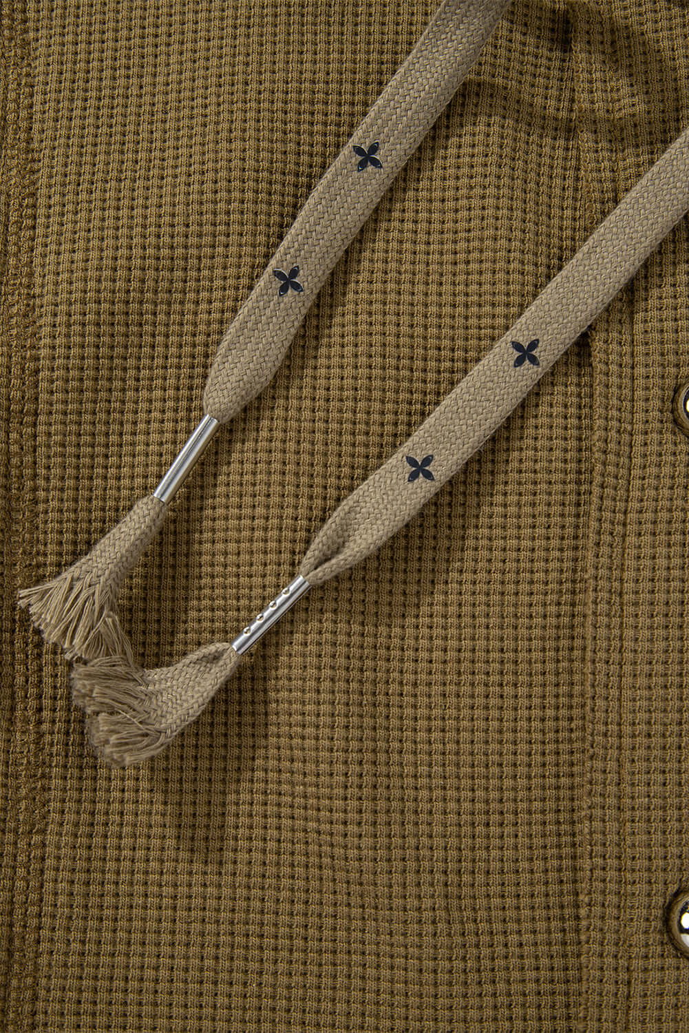 Jungle Green Quilted Textured Patchwork Loose Fit Hooded Jacket - Little Miss Vanilla