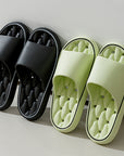Non-slip Design Bathroom Slippers Home Summer Thick Sole Floor Bedroom House Shoes For Women Men