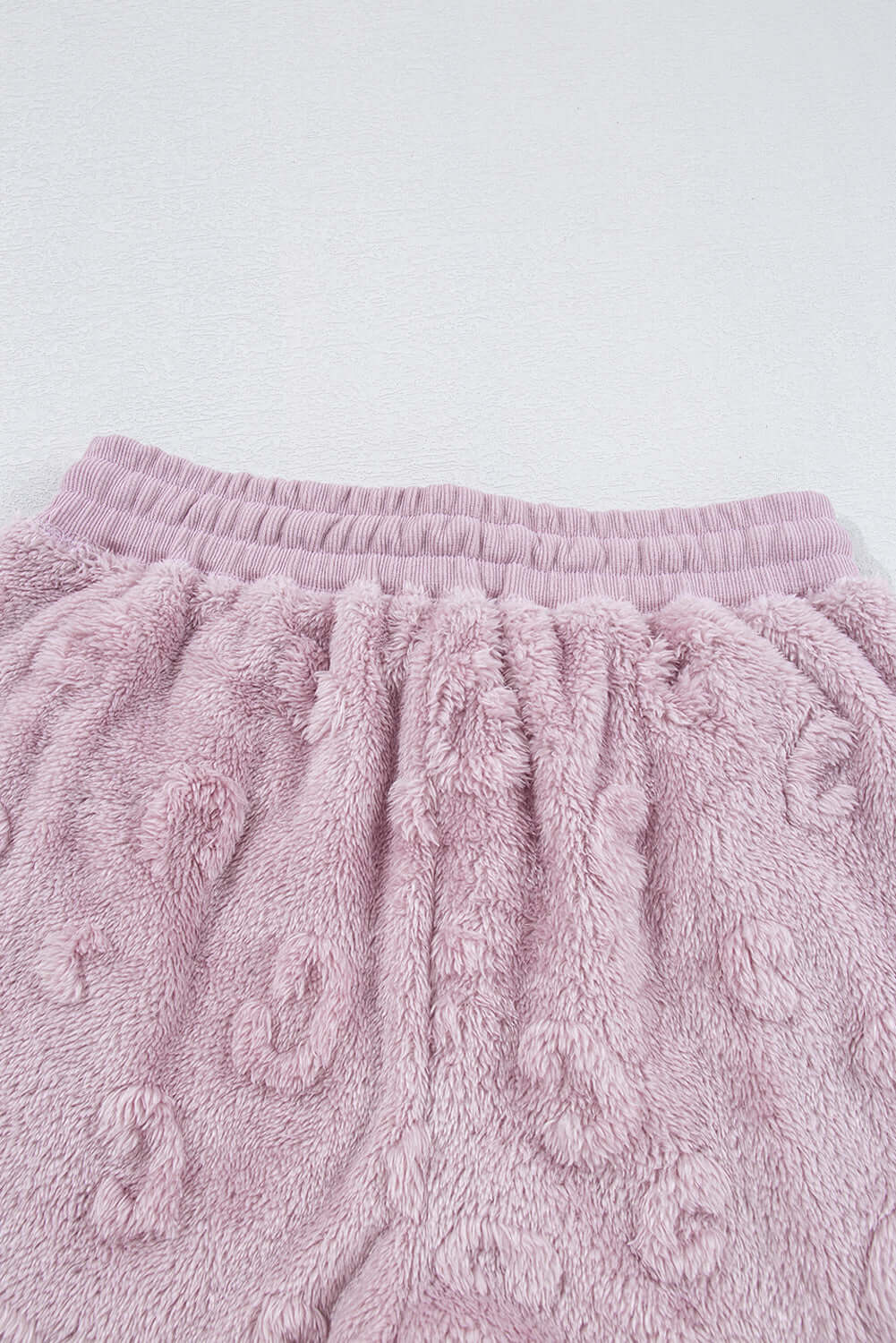 Lavendula Textured Leopard Fleece Loose Two Piece Lounge Set - Little Miss Vanilla