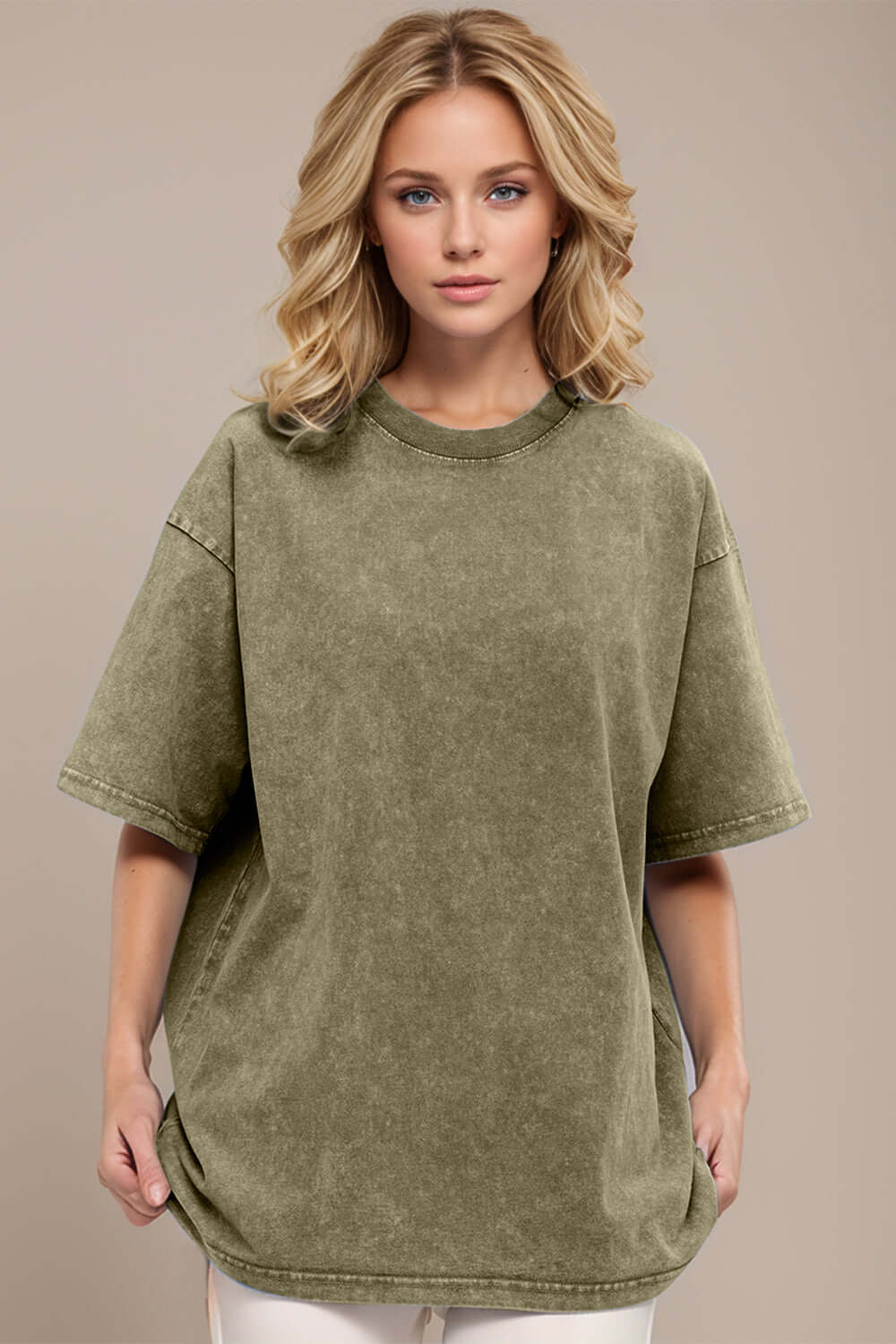 Basic Bae Round Neck Half Sleeve T-Shirt - Little Miss Vanilla