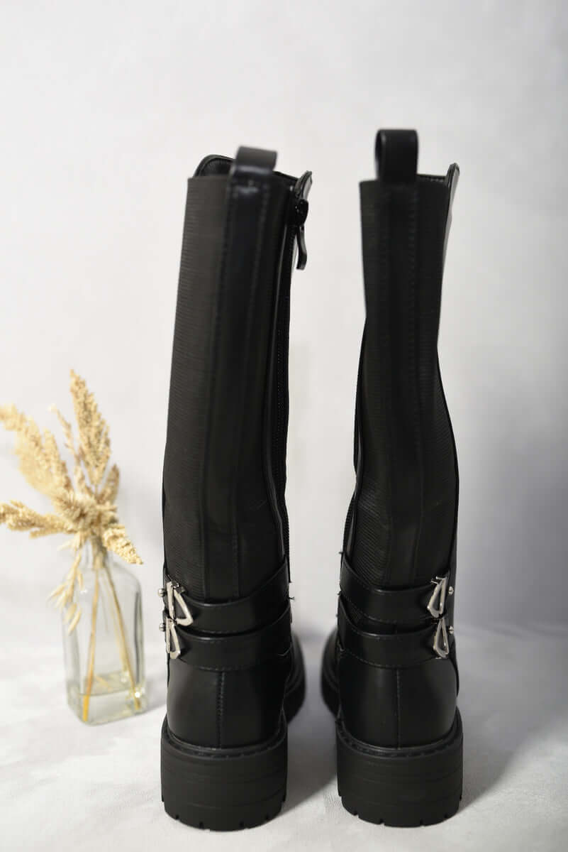 Double Buckle Kids Boots