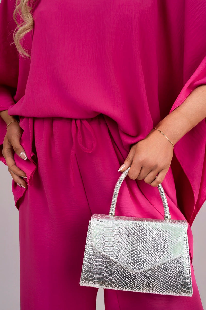 Batwing Top and Drawstring Wide Leg Trousers Co-ord Set