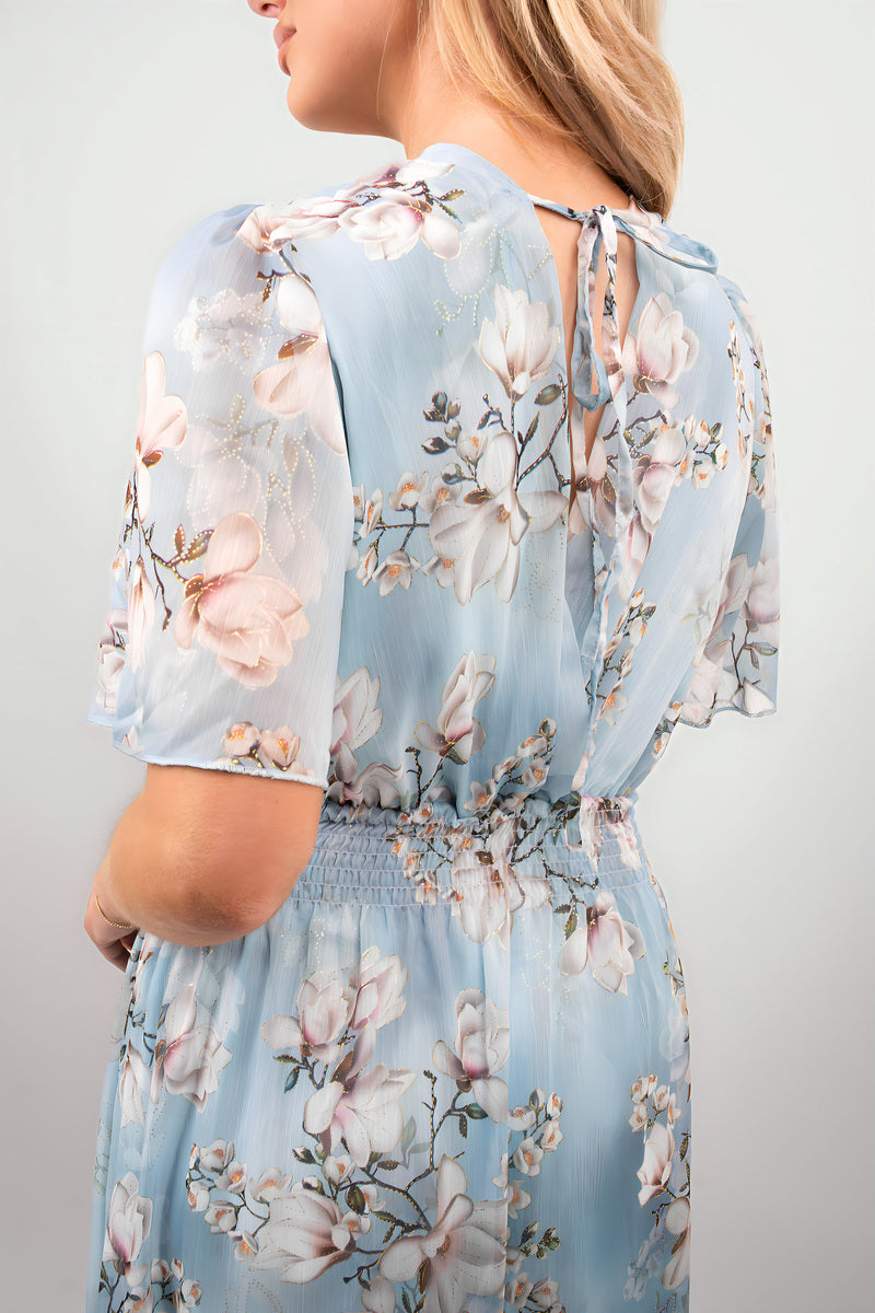 Floral Wrap Maxi Dress