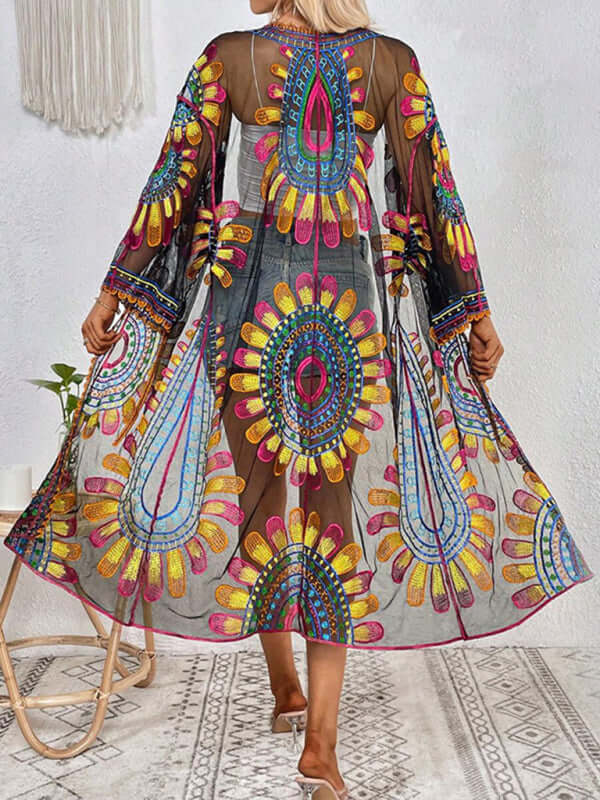 New Beach Skirt Casual Vacation Lace Cardigan Bikini Swimsuit Cover-Up Sun Protection Wear