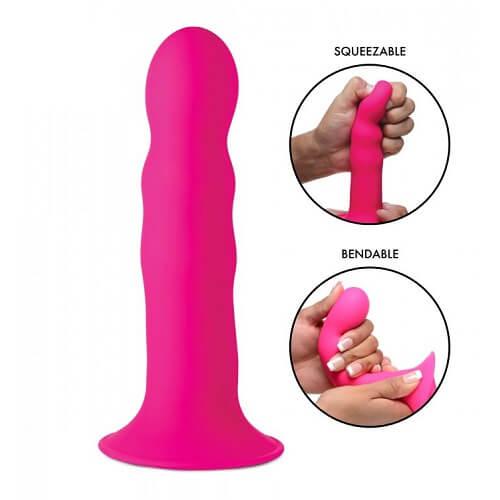 Adrien Lastic Cushioned Core Suction Cup Girthy Silicone Dildo 7 Inch - Sydney Rose Lingerie 