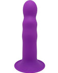 Adrien Lastic Cushioned Core Suction Cup Ribbed Silicone Dildo 7 Inch