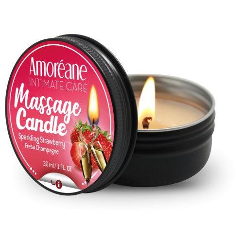 Amoreane Massage Candle Sparkling Strawberry - Little Miss Vanilla