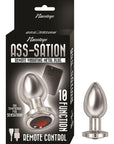 Ass-Sation Remote Controlled Vibrating Metal Butt Plug Silver