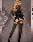 Ballerina 417 Stockings Nero (Black) / Skin - Sydney Rose Lingerie 