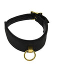 Bound Noir Nubuck Leather Collar with O Ring - Sydney Rose Lingerie 