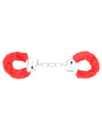 Bound to Play. Heavy Duty Furry Handcuffs Red