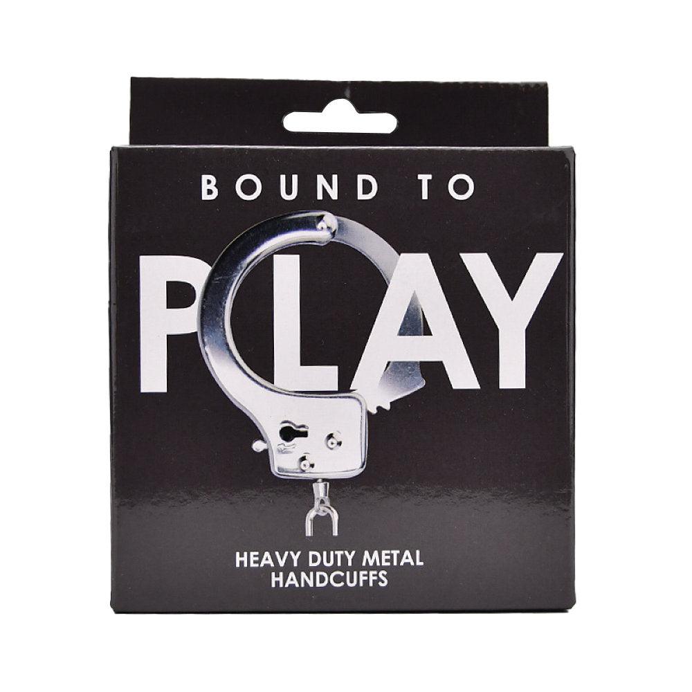Bound to Play. Heavy Duty Metal Handcuffs - Sydney Rose Lingerie 