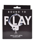 Bound to Play. Heavy Duty Metal Handcuffs - Sydney Rose Lingerie 