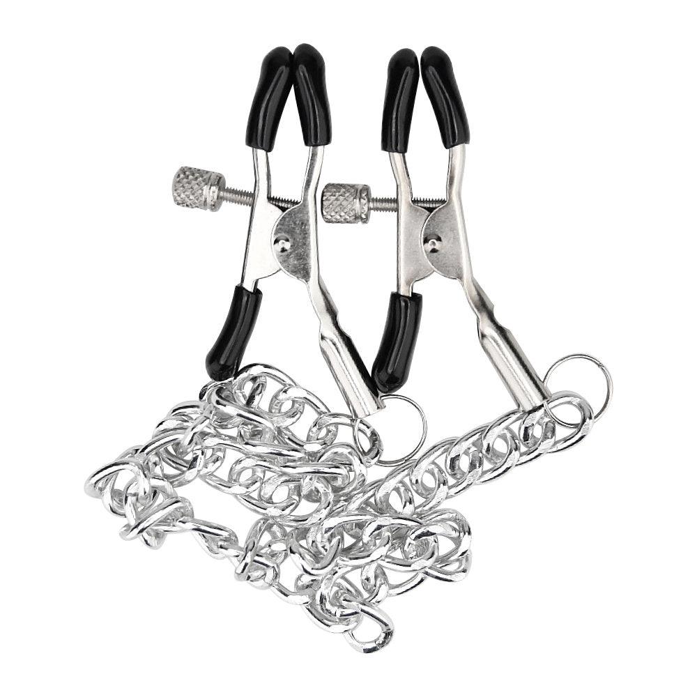 Bound to Please Adjustable Nipple Clamps &amp; Chain