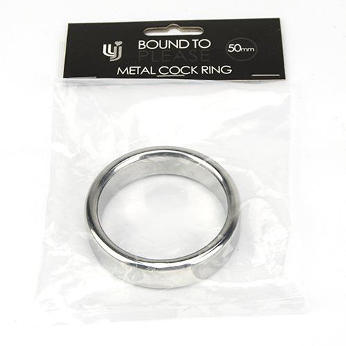 Bound to Please Metal Cock and Ball Ring - 50mm - Sydney Rose Lingerie 