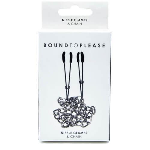 Bound to Please Nipple Clamps &amp; Chain - Sydney Rose Lingerie 