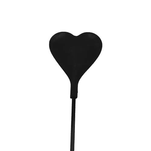 Bound to Please Silicone Heart Shaped Crop with Feather Tickler - Sydney Rose Lingerie 