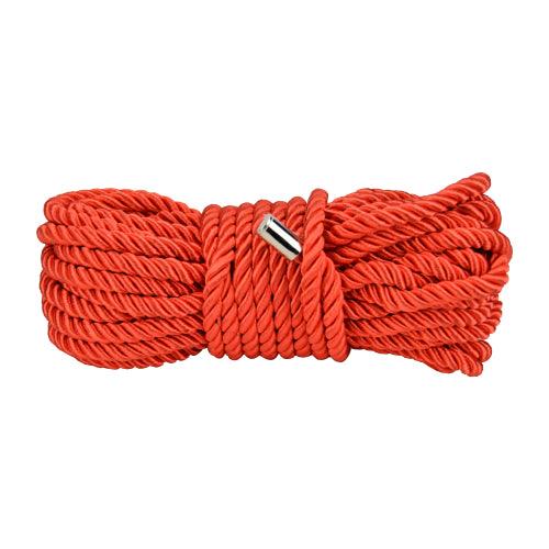 Bound to Please Silky Bondage Rope 10m Red - Sydney Rose Lingerie 