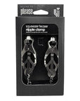 Bound to Please Squeezer Teaser Clover Nipple Clamps with Chain - Sydney Rose Lingerie 