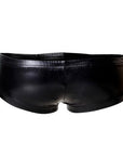 C4M Booty Shorts Black Leatherette Extra Large - Sydney Rose Lingerie 
