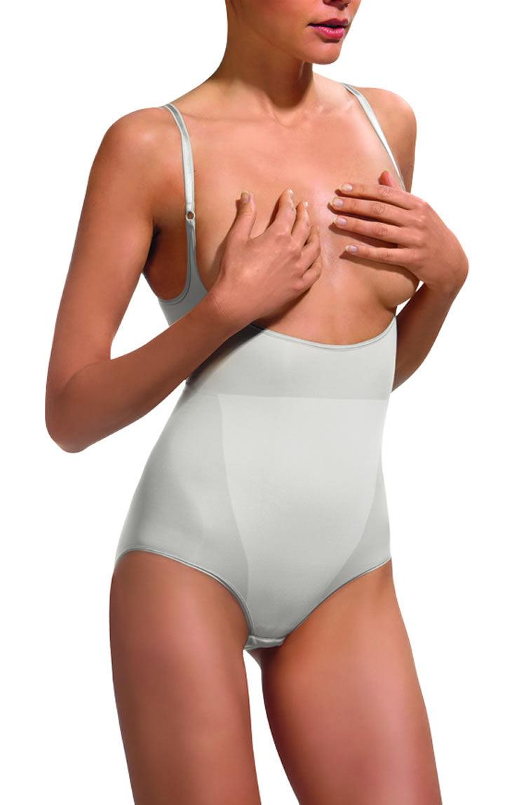 Control Body 510184P Open Bust Shaping Body Bianco - Sydney Rose Lingerie 