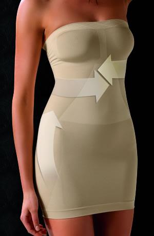 Control Body 810054G Strapless Shaping Dress Nero - Sydney Rose Lingerie 
