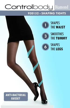 Control Body 920152D Shaping Tights Antracite - Sydney Rose Lingerie 