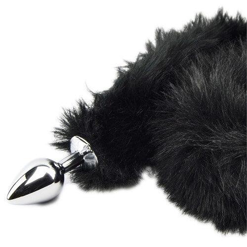 Furry Fantasy Black Panther Tail Butt Plug - Sydney Rose Lingerie 