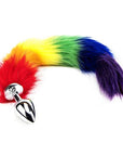 Furry Fantasy Rainbow Tail Butt Plug